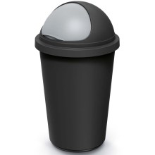 Mülleimer Schwarz/Grau Kunststoff 50L Mülleimer Schwarz/Grau Kunststoff 50L