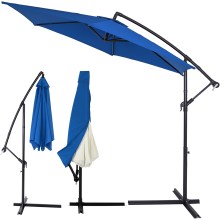 Ampelschirm Ø330cm Blau UV 50+ Alu Kurbel & Abdeckung Ampelschirm Ø330cm Blau UV 50+ Alu Kurbel & Abdeckung