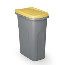 Mülleimer Grau/Gelb Kunststoff 25L Mülleimer Grau/Gelb Kunststoff 25L