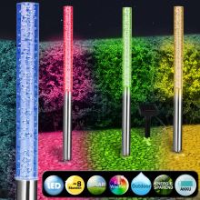 LED Solar Steckleuchte 4er-Set mit Farbwechsler LED Solar Steckleuchte 4er-Set mit Farbwechsler