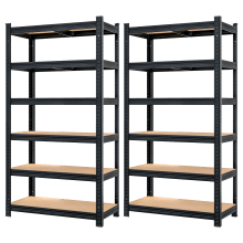 Schwerlastregal Premium 2er-Set Schwarz 180x90x40cm Schwerlastregal Premium 2er-Set Schwarz 180x90x40cm