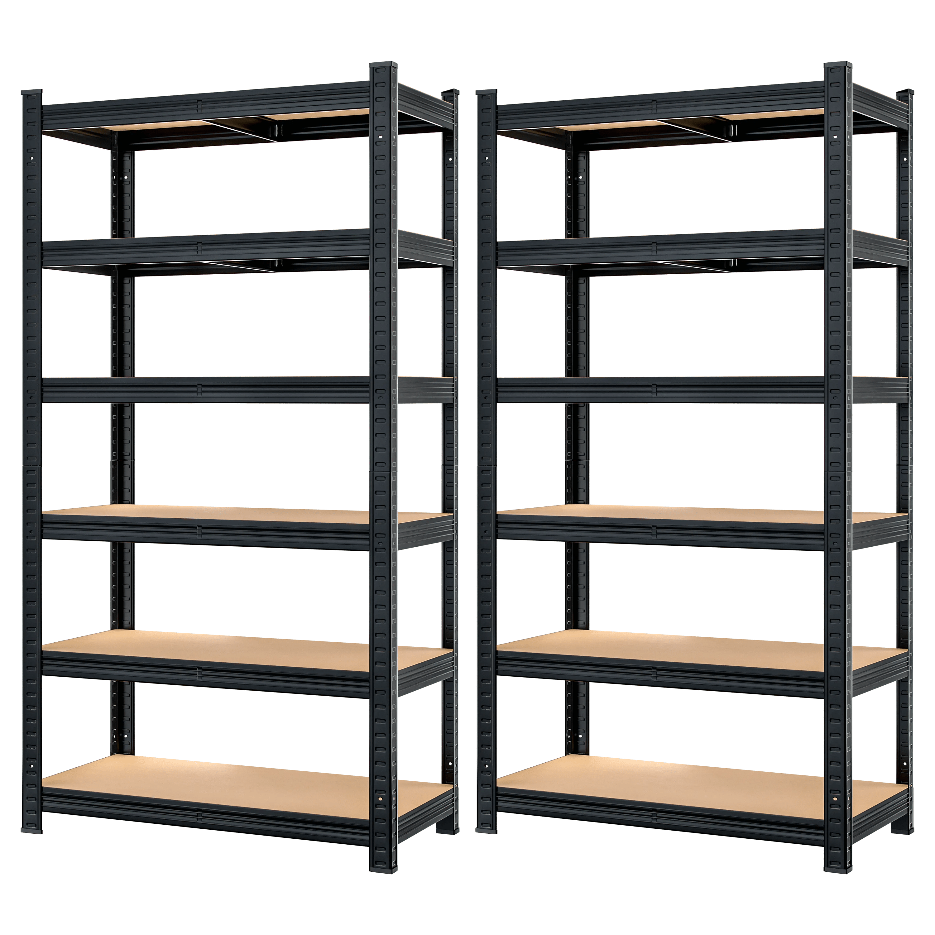 Schwerlastregal Premium 2er-Set Schwarz 180x90x40cm Schwerlastregal Premium 2er-Set Schwarz 180x90x40cm