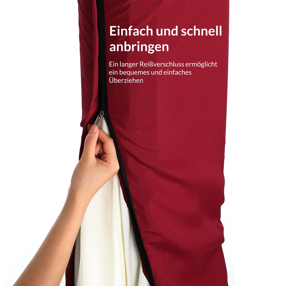 Abdeckung Ampelschirm Sonnenschirm Rot 3m – Bild 2