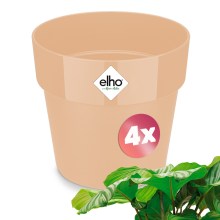 Blumentopf Pfirsich 4er-Set 14x13cm 1,3L Blumentopf Pfirsich 4er-Set 14x13cm 1,3L