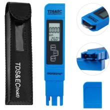 Digitaler Wassertester LCD Anzeige 3in1 TDS-, EC- und Temperaturmessgerät Digitaler Wassertester LCD Anzeige 3in1 TDS-, EC- und Temperaturmessgerät