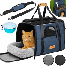 Katzentransportbox Blau 44x34x31cm bis 20kg Katzentransportbox Blau 44x34x31cm bis 20kg