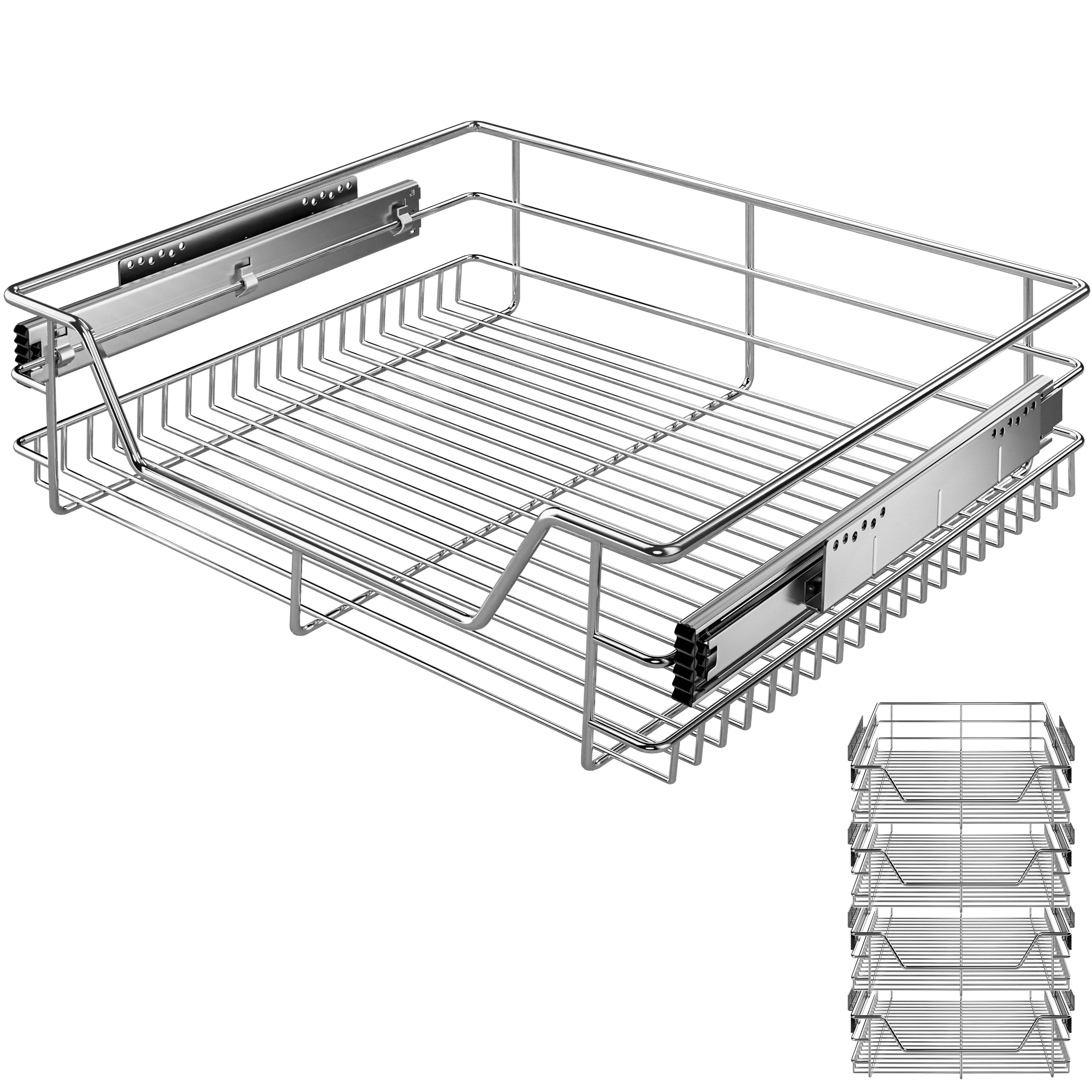 Teleskopschublade 4er-Set 60cm Schrankbreite Außenmaß Teleskopschublade 4er-Set 60cm Schrankbreite Außenmaß