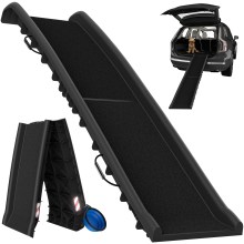 Hunderampe Auto Schwarz 156x40x16cm klappbar Hunderampe Auto Schwarz 156x40x16cm klappbar