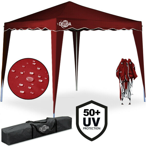 Faltpavillon Capri Weinrot 3x3m inkl 4 Seitenwänden UV-Schutz 50+ – Bild 2