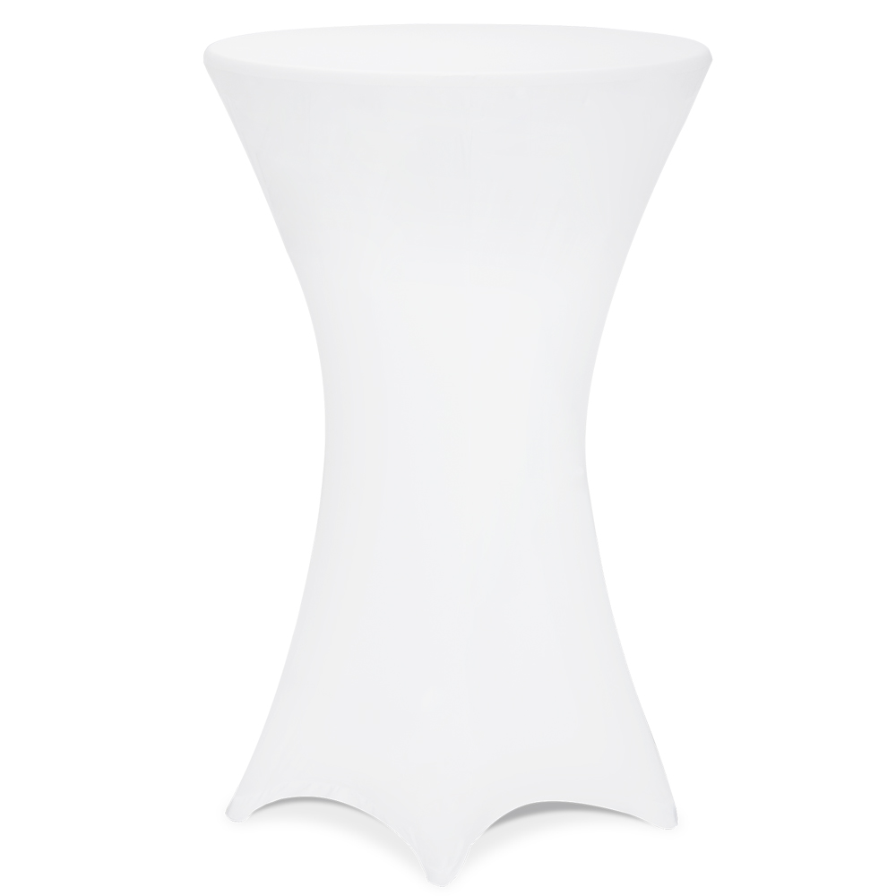 Stehtischhusse 5er-Set Weiß Ø60cm – Bild 2