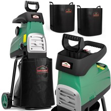 Häcksler leise für Äste bis 44mm 3100W 2x60L Sammelbeutel 17kg Häcksler leise für Äste bis 44mm 3100W 2x60L Sammelbeutel 17kg