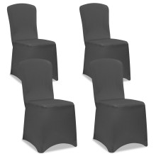 Stuhlhusse 4er-Set Anthrazit OEKO-TEX® Stuhlhusse 4er-Set Anthrazit OEKO-TEX®