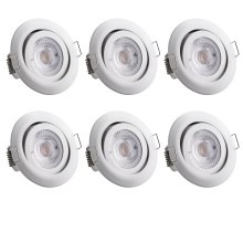 LED Einbauleuchte Krog 6er-Set Weiß LED Einbauleuchte Krog 6er-Set Weiß