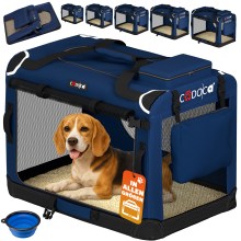 Hundebox faltbar L 70x52x50cm Blau Hundebox faltbar L 70x52x50cm Blau