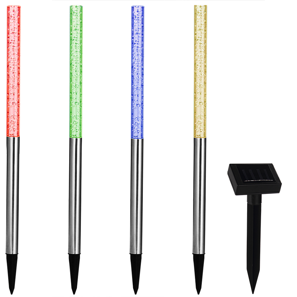 LED Solar Steckleuchte 4er-Set mit Farbwechsler – Bild 2