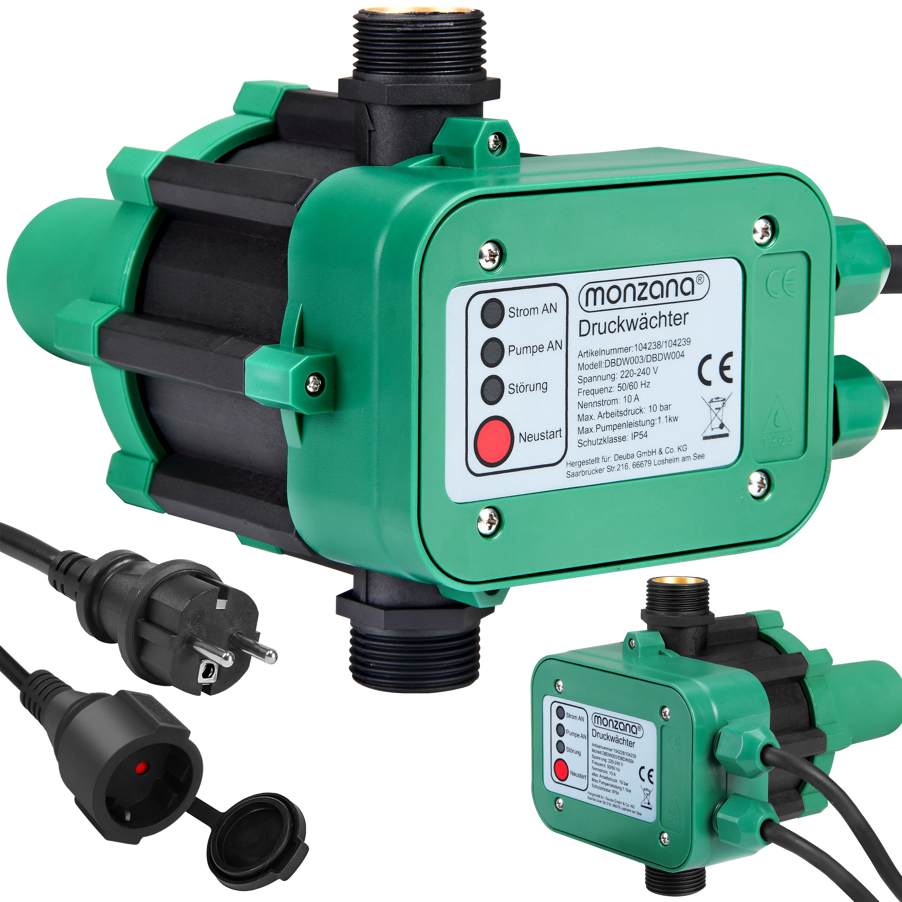 Druckwächter mit Kabel 10 Bar Druckwächter mit Kabel 10 Bar