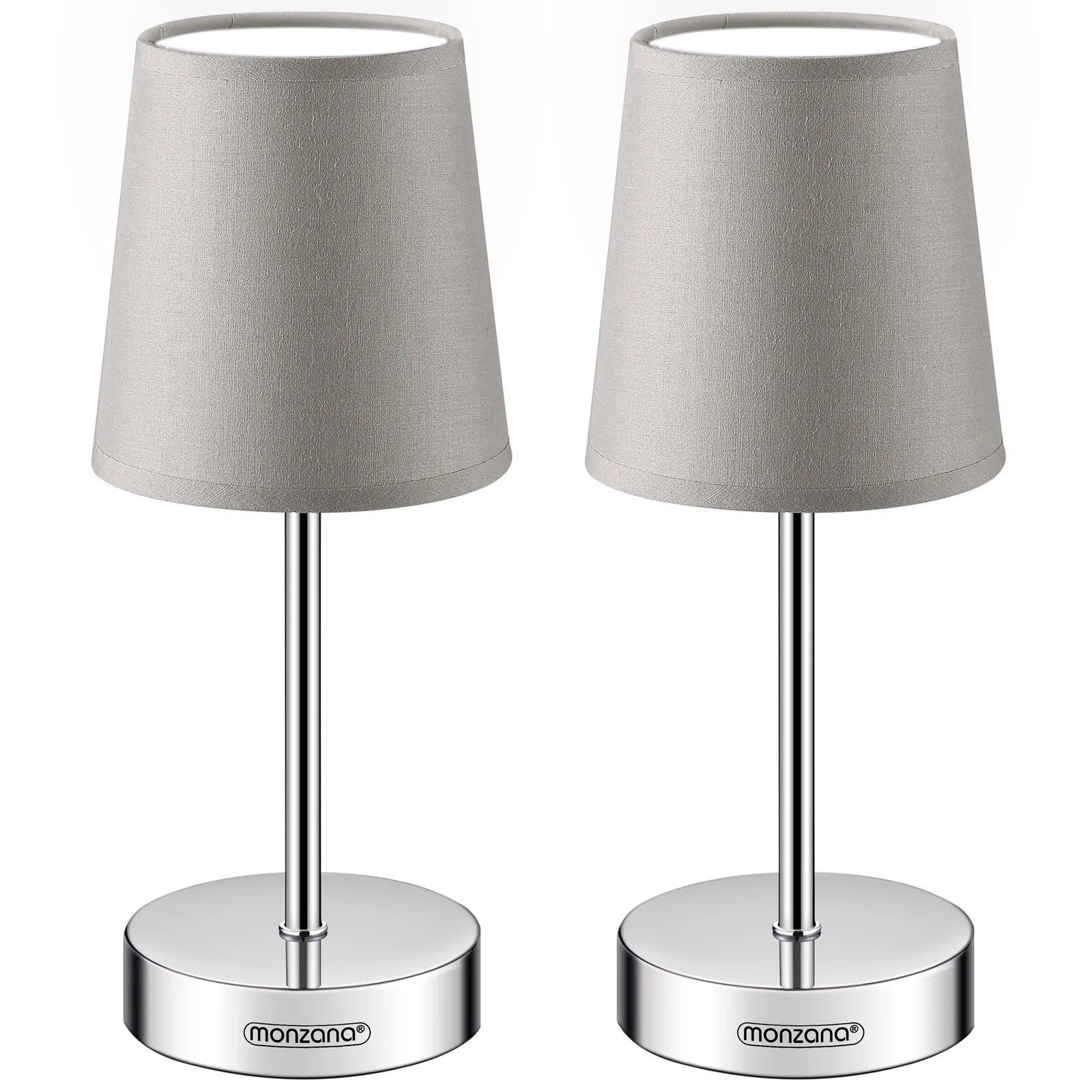 Tischlampe Lumière 2er-Set Taupe 32x13x13cm Tischlampe Lumière 2er-Set Taupe 32x13x13cm