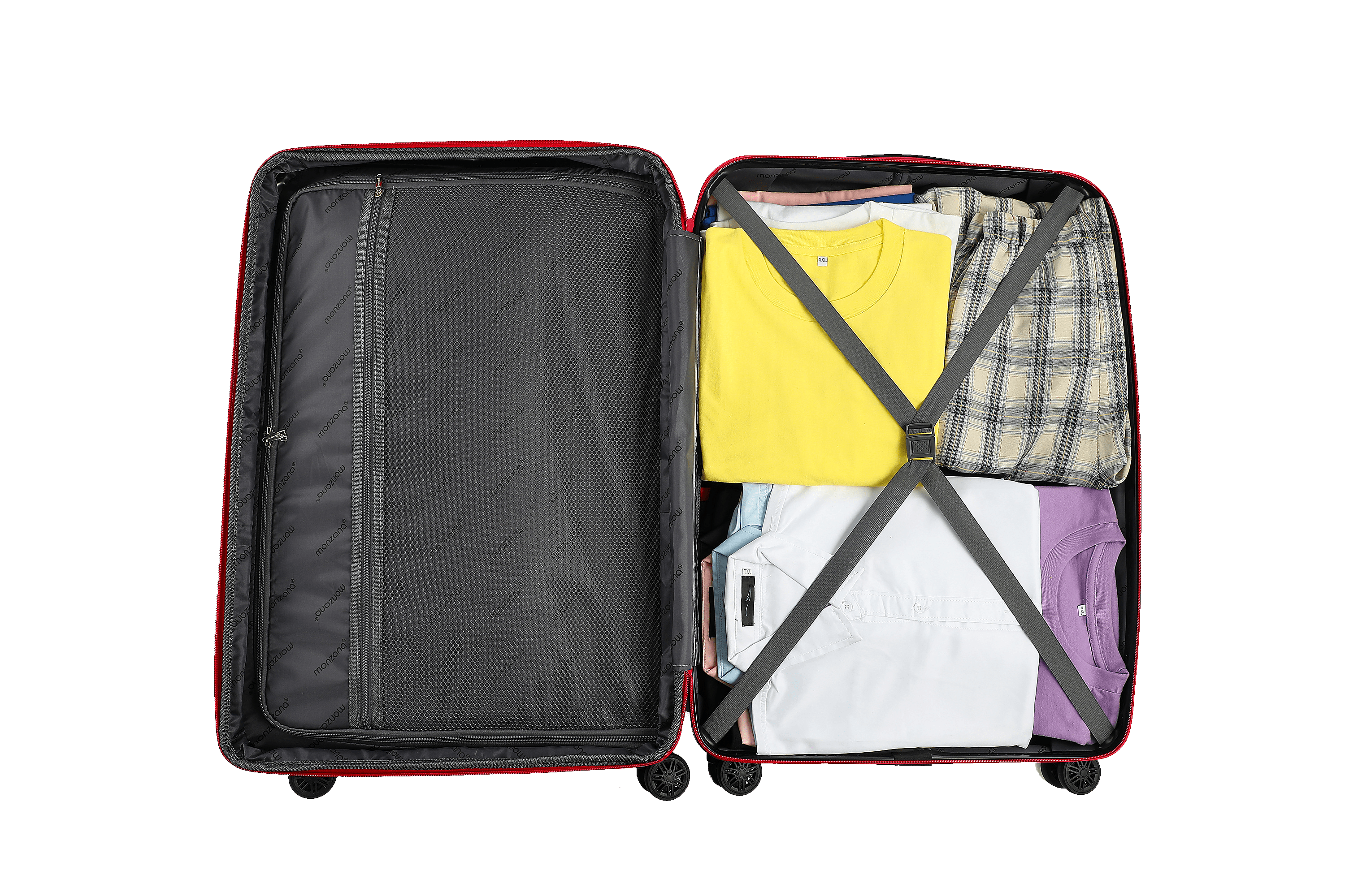 Hartschalenkofferset Premium 3-tlg Silber-Grau – Bild 2