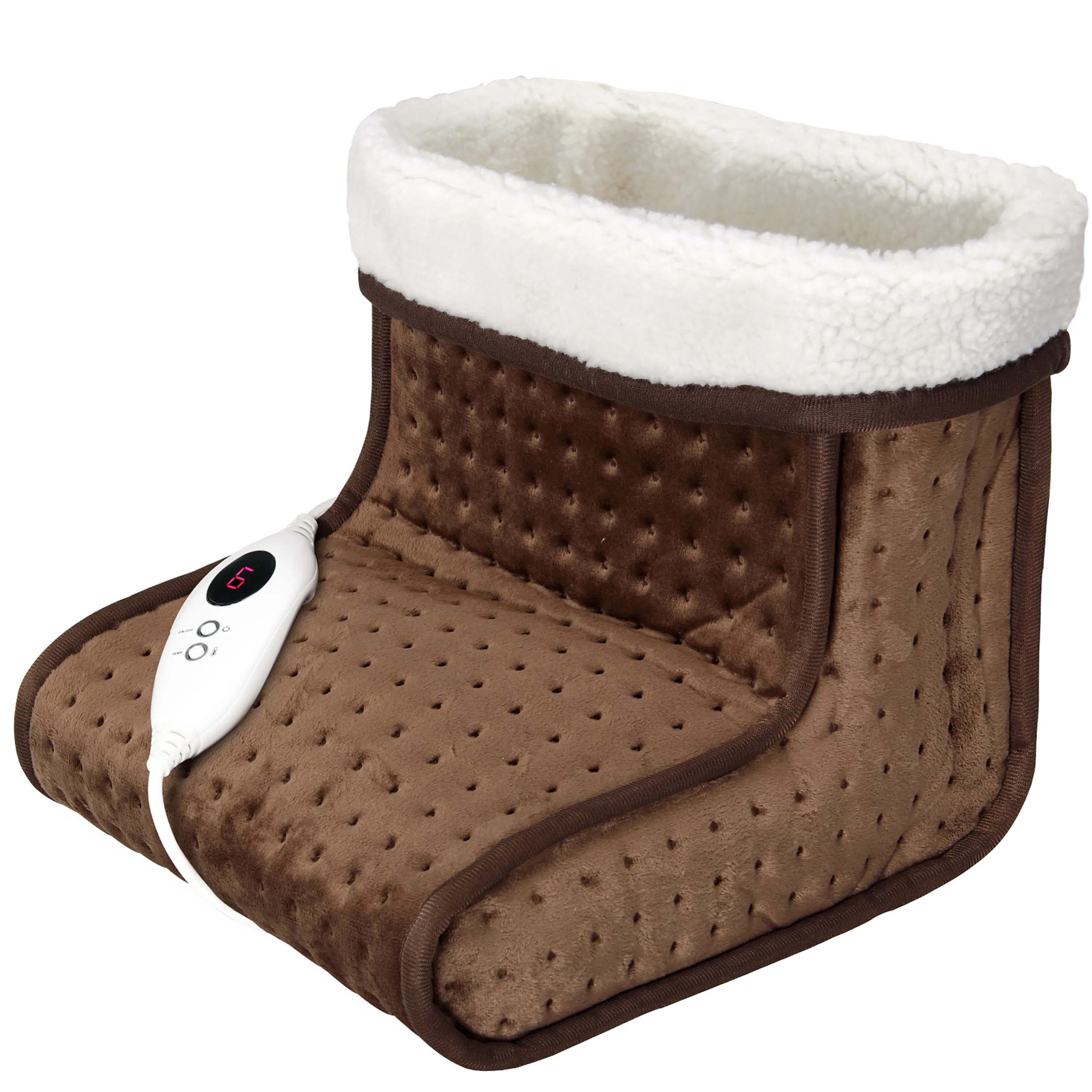Elektrischer Fußwärmer Braun 6 Heizstufen 100W Elektrischer Fußwärmer Braun 6 Heizstufen 100W