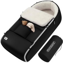 Babyfußsack Schwarz gefüttert Kinderwagen geeignet Babyfußsack Schwarz gefüttert Kinderwagen geeignet