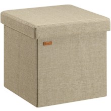 Sitzhocker Beige 38x38x38cm faltbar Sitzhocker Beige 38x38x38cm faltbar