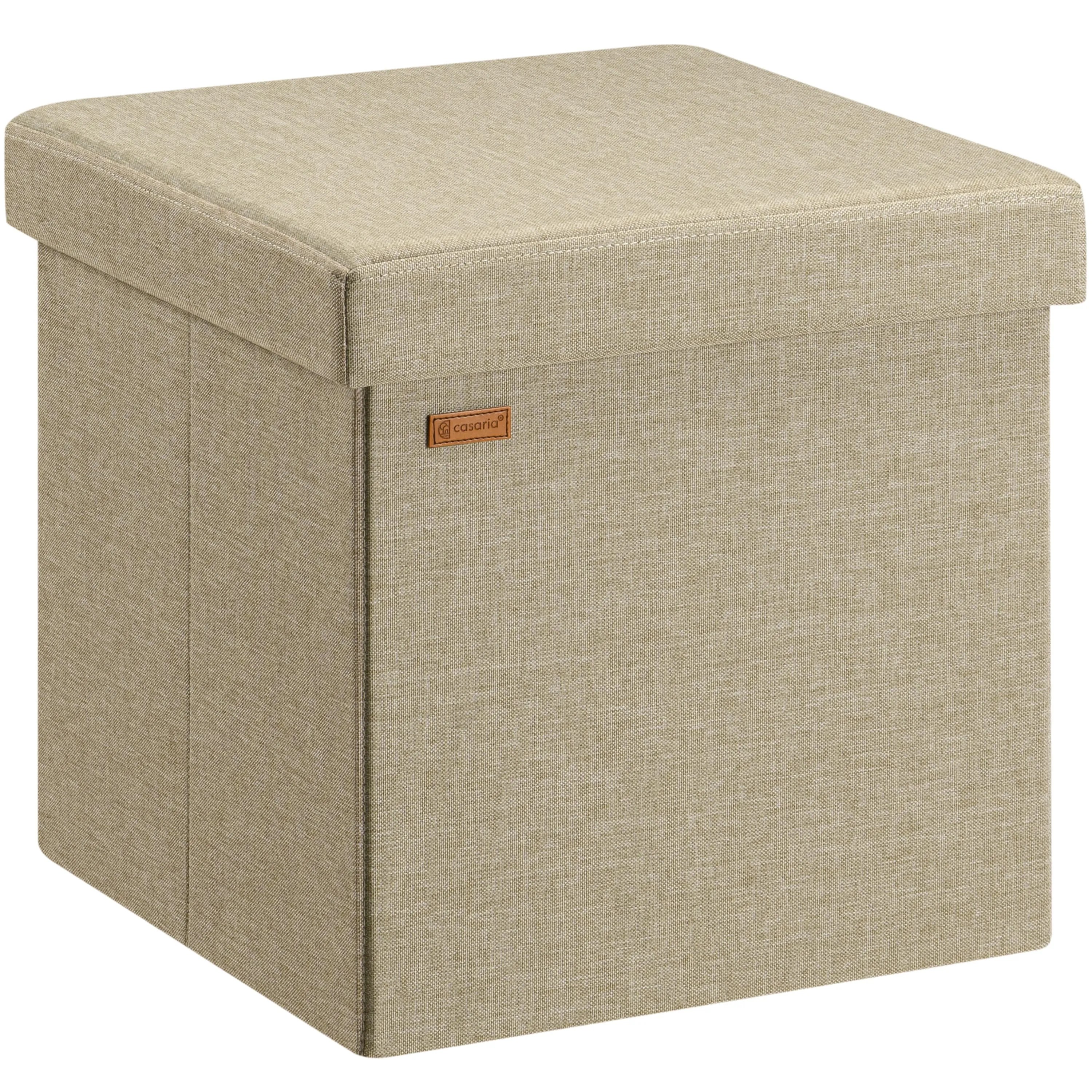 Sitzhocker Beige 38x38x38cm faltbar Sitzhocker Beige 38x38x38cm faltbar