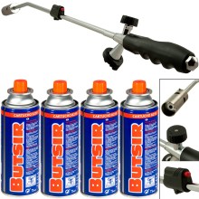 Unkrautbrenner + 4 Butangaskartuschen Unkrautbrenner + 4 Butangaskartuschen