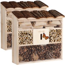 Insektenhotel Nistkasten 2er-Set 30,5x9,5x31cm Insektenhotel Nistkasten 2er-Set 30,5x9,5x31cm