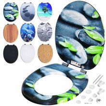 Toilettensitz Stein und Laub mit Absenkautomatik Toilettensitz Stein und Laub mit Absenkautomatik