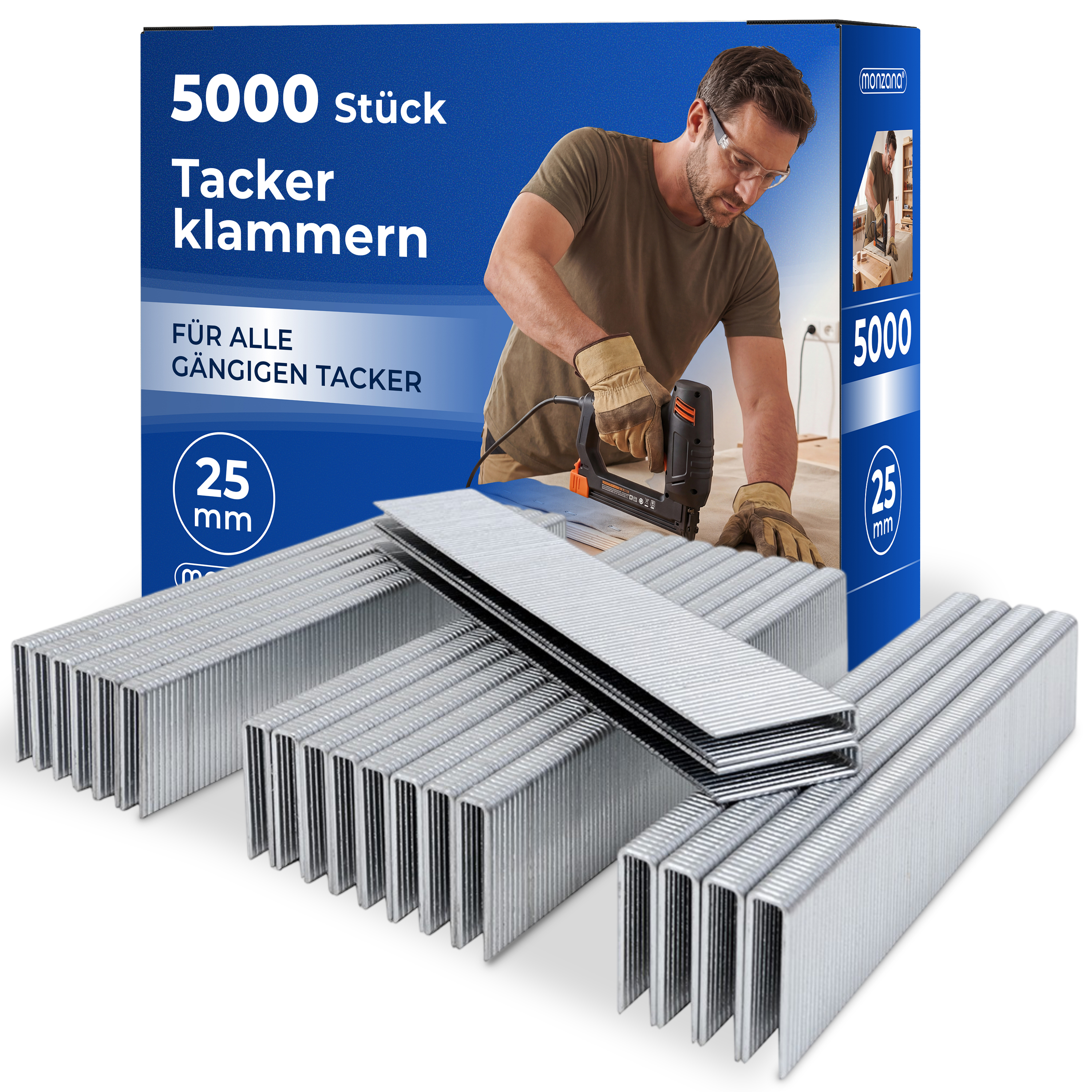 Tackerklammern 5000 Stück L= 25mm, B= 5,8mm – Bild 2