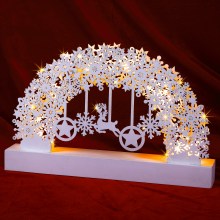 Schwibbogen Weihnachten Schneeflocken Weiß Schwibbogen Weihnachten Schneeflocken Weiß