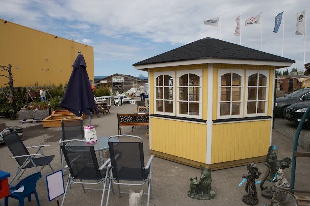 6-Eck-Gartenpavillon “Festival” 3x3m | Kleiner Pavillon aus Holz | Gartenhaus 3x3m | Sechseckiger Gartenpavillon – Bild 2