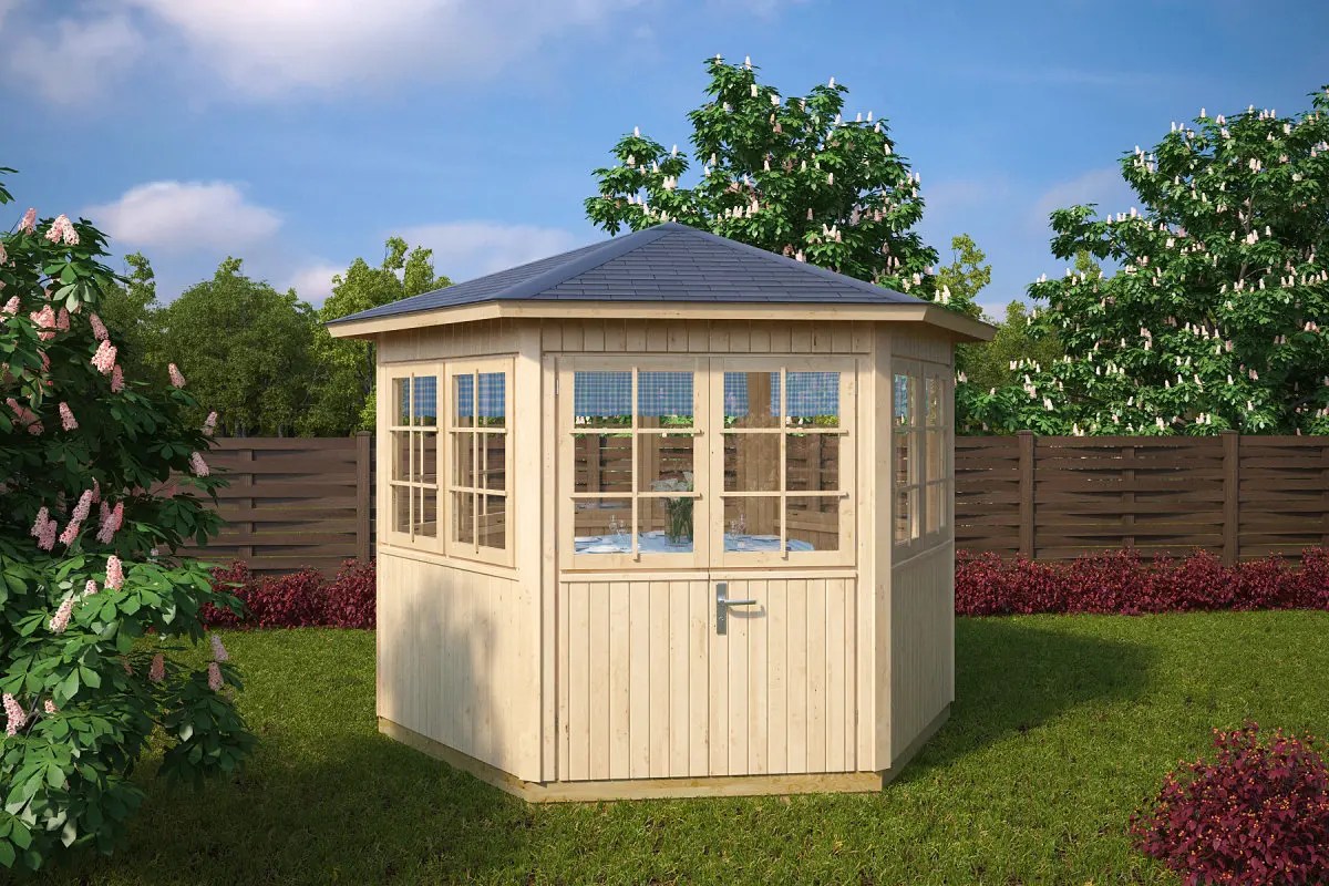 6-Eck-Gartenpavillon “Festival” 3x3m 6-Eck-Gartenpavillon “Festival” 3x3m