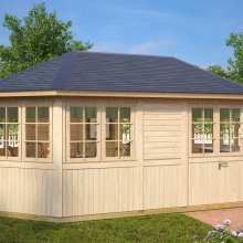 8-Eck-Gartenpavillon “Albatros XL” 5x3m 8-Eck-Gartenpavillon “Albatros XL” 5x3m