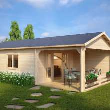 Großes Gartenhaus mit Terrasse “Heinz” 9x4m Großes Gartenhaus mit Terrasse “Heinz” 9x4m