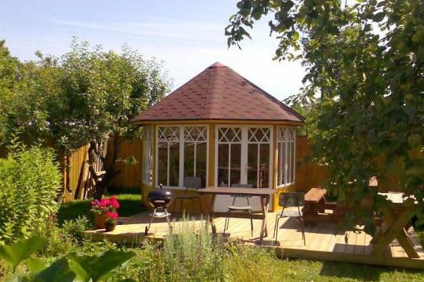 8-Eck-Holzpavillon “Katrin” 4x4m – Bild 2