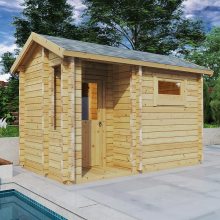 Kleine Gartensauna “Lisette” 4x2m Kleine Gartensauna “Lisette” 4x2m