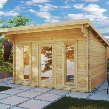 Holz-Gartenhaus Gartenbüro “Aruba” 4x4m Holz-Gartenhaus Gartenbüro “Aruba” 4x4m