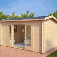 Kleines Gartenhaus “Eva E” 4x3m Kleines Gartenhaus “Eva E” 4x3m