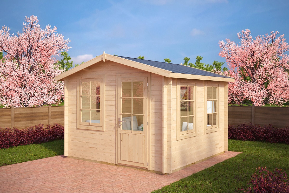 Kleines Gartenhaus “Nora C” 3x3m Kleines Gartenhaus “Nora C” 3x3m