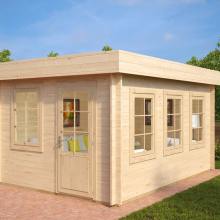 Flachdach-Gartenhaus “Jacob C” 3x4m Flachdach-Gartenhaus “Jacob C” 3x4m