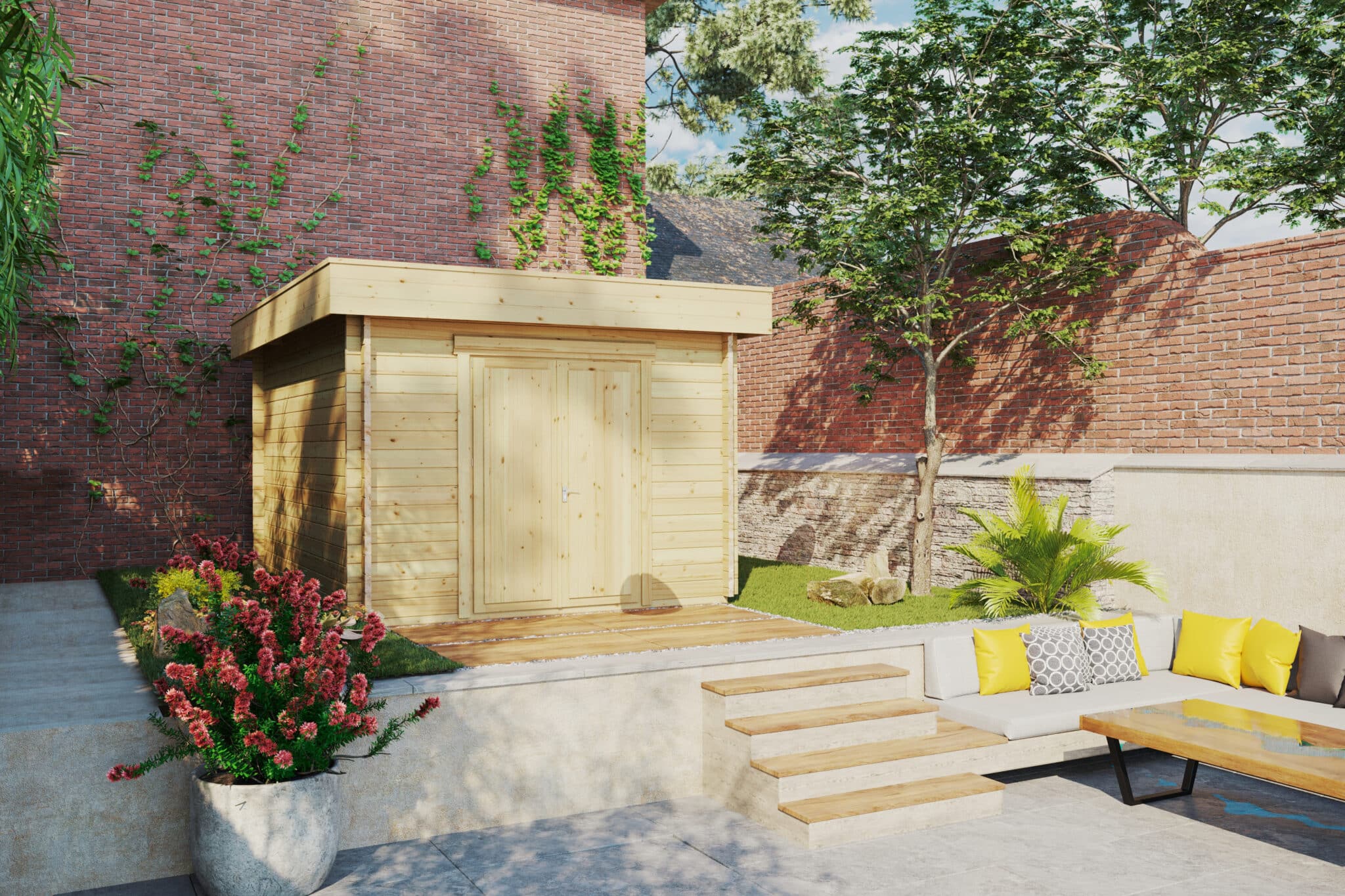 Geräteschuppen (werkstatt) “Jacob F” 3x4m | Geräteschuppen aus Holz selber bauen | Gerätehaus mit Holzschuppen – Bild 2