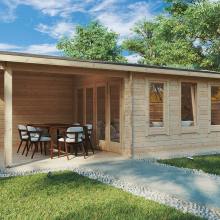 Gartenhaus mit Terrasse “Eva E” 7x3m Gartenhaus mit Terrasse “Eva E” 7x3m