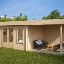 Gartenhaus mit Terrasse “Jacob D” 7x3m Gartenhaus mit Terrasse “Jacob D” 7x3m