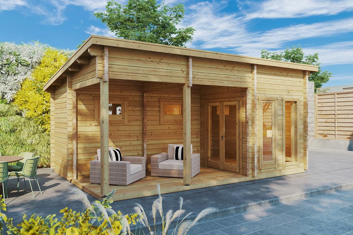 Finnisches Saunahaus “Oliver 1” 6x4m Finnisches Saunahaus “Oliver 1” 6x4m