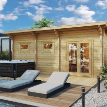 Finnisches Saunahaus mit Terrasse “Oliver 2” 6x2m Finnisches Saunahaus mit Terrasse “Oliver 2” 6x2m