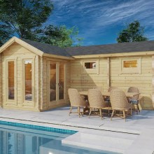 Garten-Saunahaus “Oliver 3” 6x4m Garten-Saunahaus “Oliver 3” 6x4m