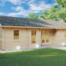 Blockhaus als Ferienhaus “Dune” 11x6m Blockhaus als Ferienhaus “Dune” 11x6m