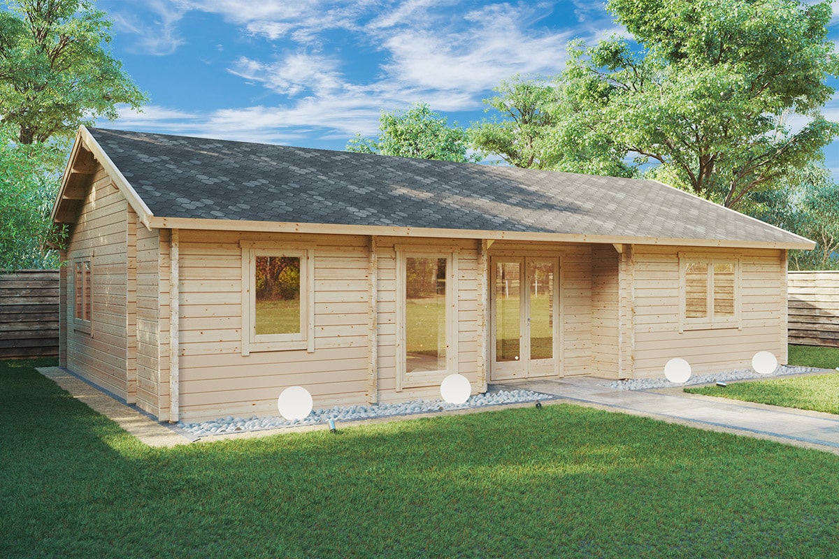 Blockhaus als Ferienhaus “Dune” 11x6m Blockhaus als Ferienhaus “Dune” 11x6m