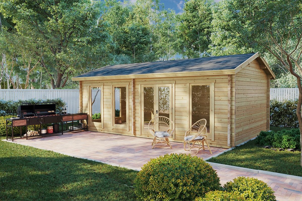 Großes Gartenhaus „Typ F” 7x4m Großes Gartenhaus „Typ F” 7x4m